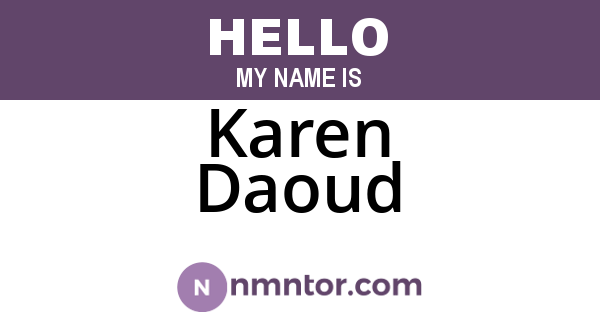 Karen Daoud