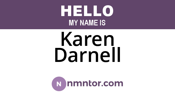 Karen Darnell