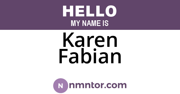 Karen Fabian