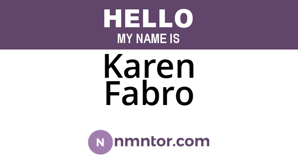 Karen Fabro