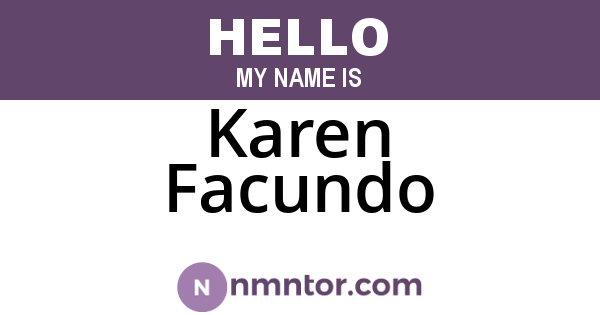 Karen Facundo