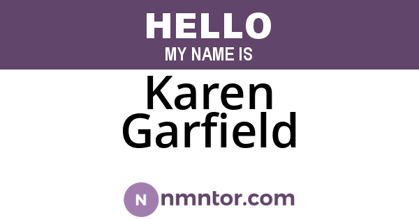 Karen Garfield