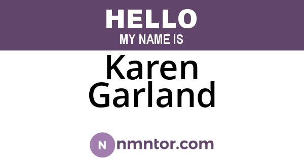 Karen Garland