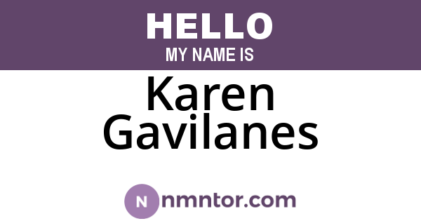 Karen Gavilanes
