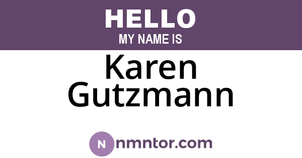 Karen Gutzmann