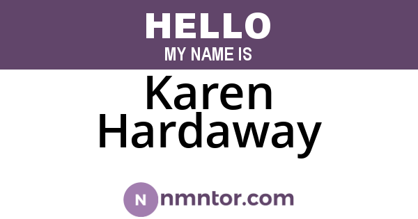 Karen Hardaway