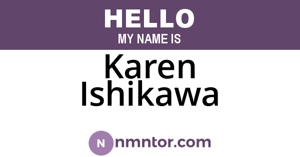Karen Ishikawa
