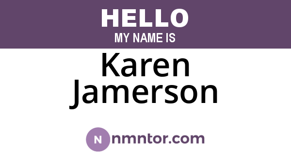 Karen Jamerson