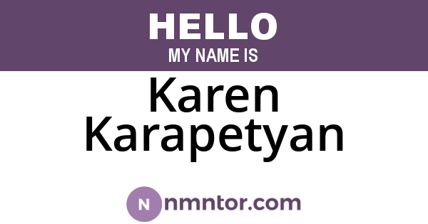 Karen Karapetyan