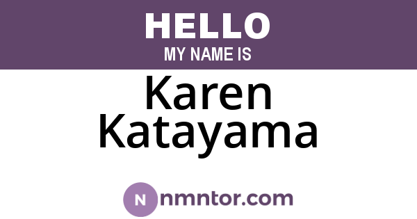 Karen Katayama