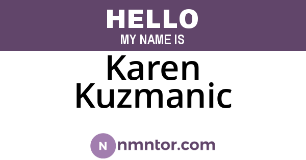 Karen Kuzmanic