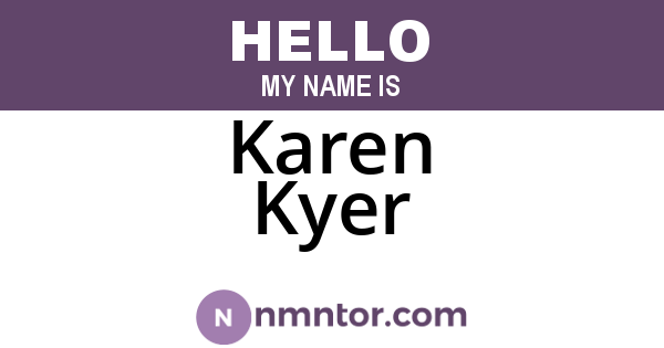 Karen Kyer