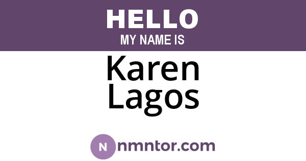 Karen Lagos