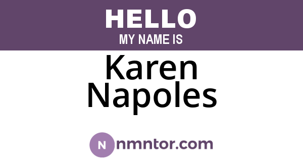 Karen Napoles