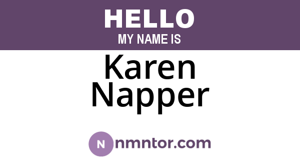 Karen Napper