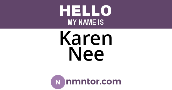 Karen Nee