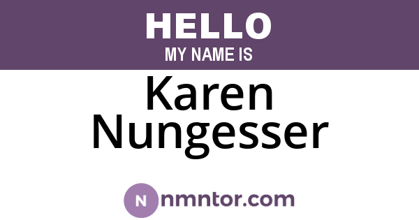 Karen Nungesser