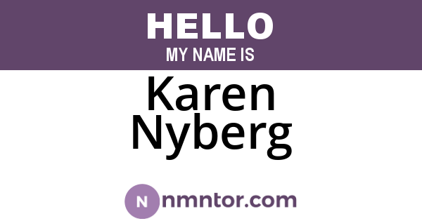 Karen Nyberg