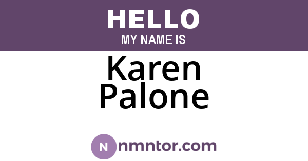 Karen Palone