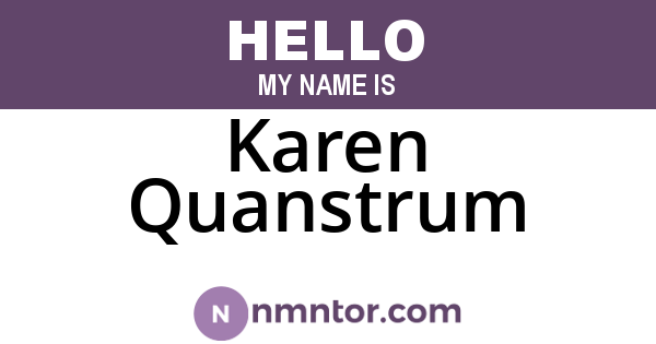 Karen Quanstrum