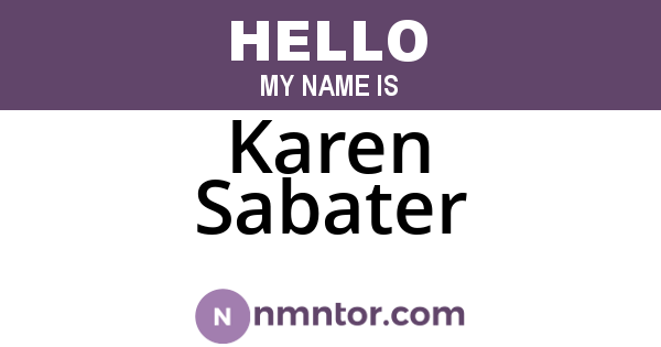 Karen Sabater