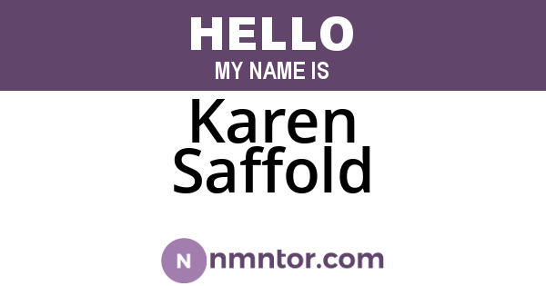 Karen Saffold