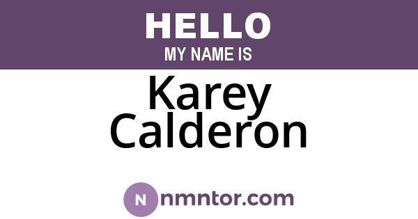 Karey Calderon