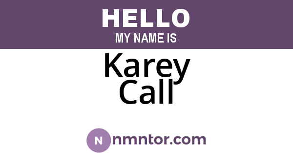 Karey Call