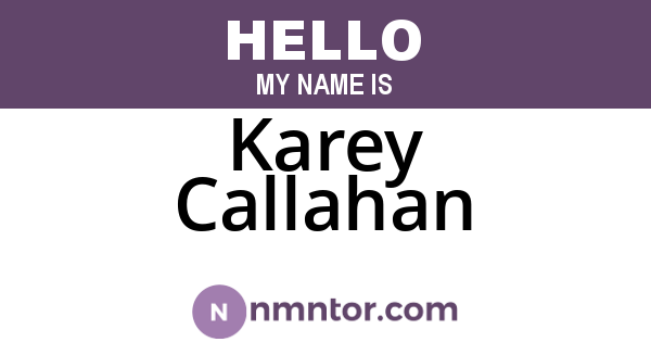 Karey Callahan