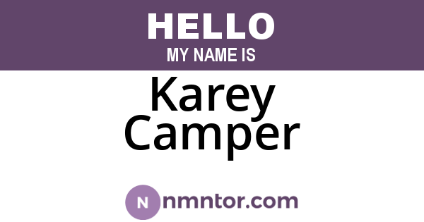 Karey Camper