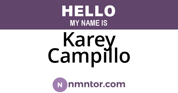 Karey Campillo