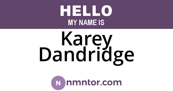 Karey Dandridge