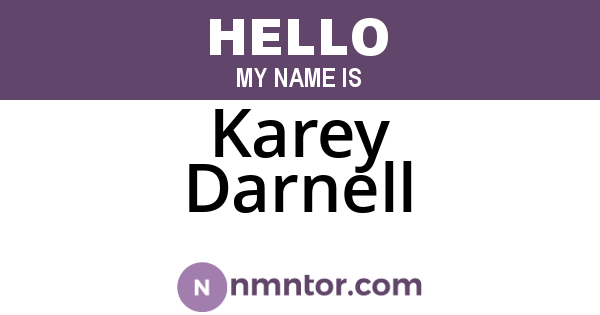 Karey Darnell