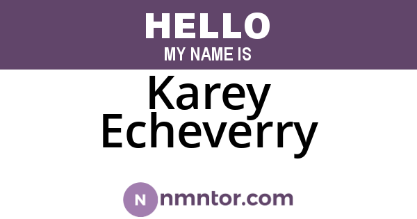Karey Echeverry