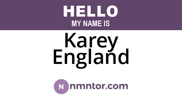 Karey England
