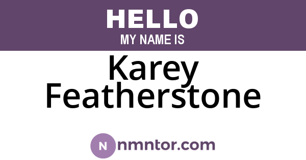 Karey Featherstone