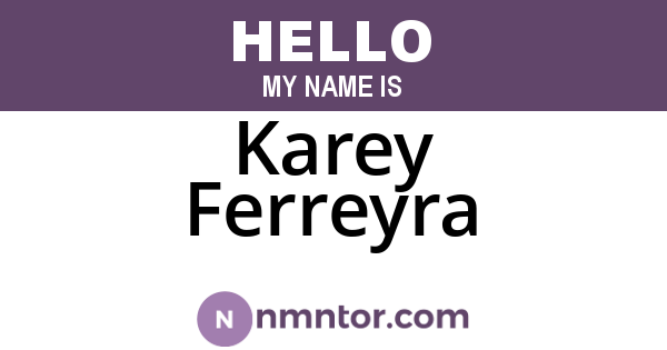 Karey Ferreyra