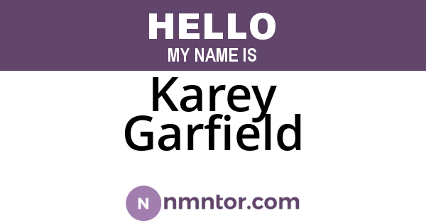 Karey Garfield