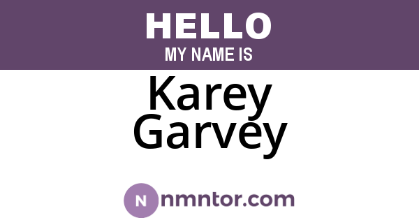 Karey Garvey