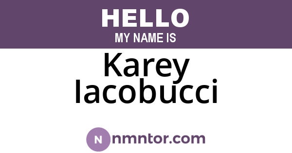 Karey Iacobucci
