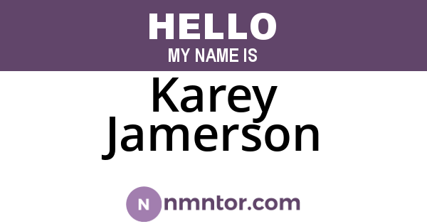 Karey Jamerson