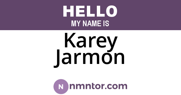 Karey Jarmon