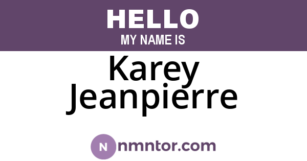 Karey Jeanpierre