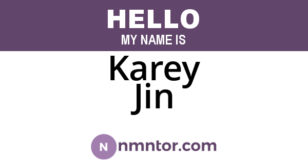 Karey Jin