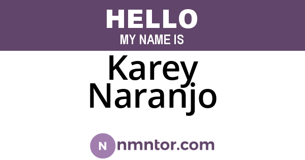 Karey Naranjo