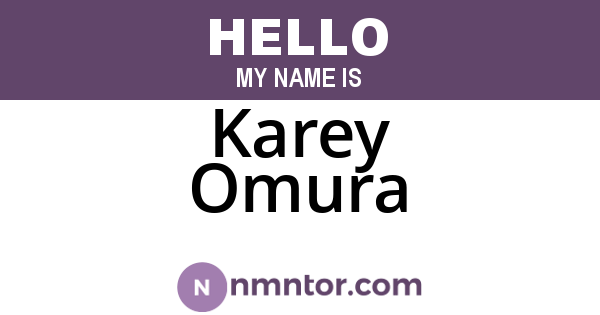 Karey Omura