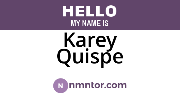 Karey Quispe