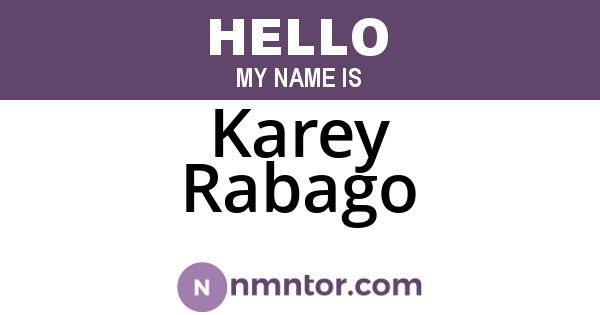 Karey Rabago