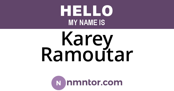 Karey Ramoutar
