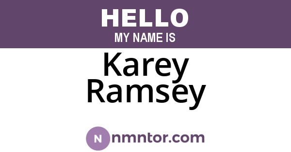Karey Ramsey